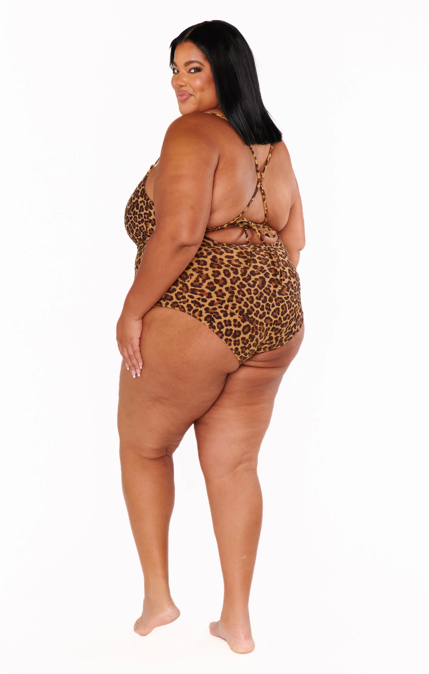 Positano One Piece ~ Leopard Contour Scrunch - Image 16